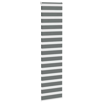 zebragardin mørkegrå 55x230 cm stofbredde 50,9 cm polyester