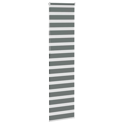 zebragardin mørkegrå 55x230 cm stofbredde 50,9 cm polyester