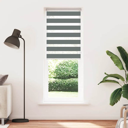 zebragardin mørkegrå 90x230 cm stofbredde 85,9 cm polyester
