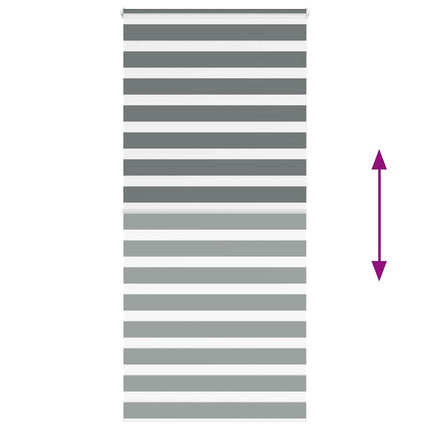 zebragardin mørkegrå 100x230 cm stofbredde 95,9 cm polyester