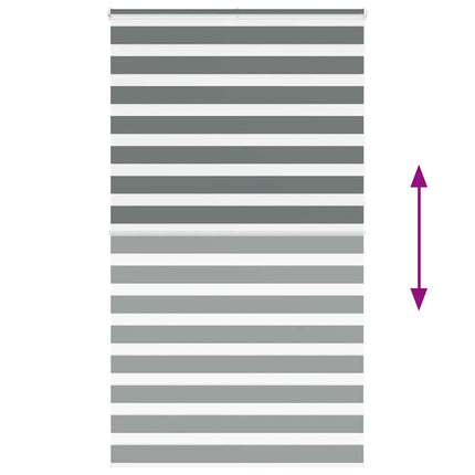 zebragardin mørkegrå 120x230 cm stofbredde 115,9 cm polyester