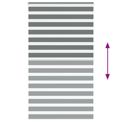 zebragardin mørkegrå 125x230 cm stofbredde 120,9 cm polyester