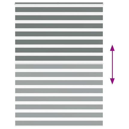 zebragardin mørkegrå 160x230 cm stofbredde 155,9 cm polyester