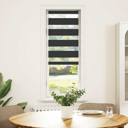 zebragardin sort 40x100 cm stofbredde 35,9 cm polyester