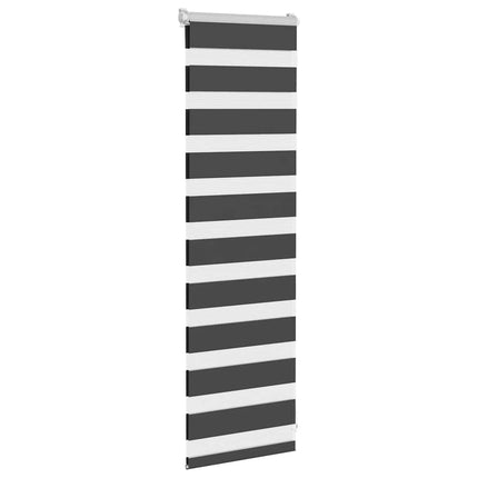 zebragardin sort 40x100 cm stofbredde 35,9 cm polyester