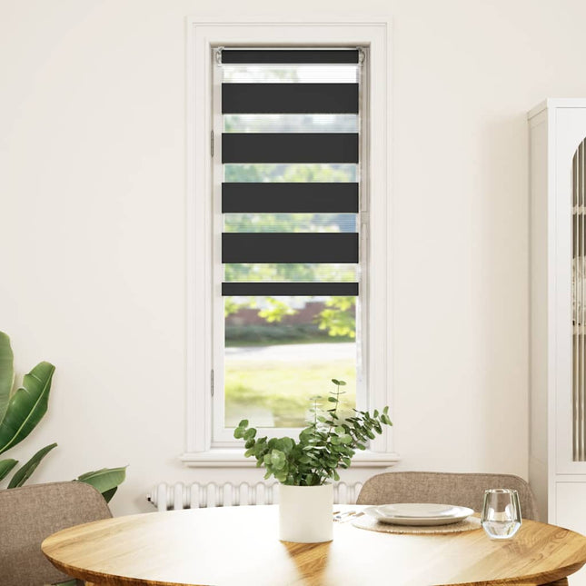zebragardin sort 50x100 cm stofbredde 45,9 cm polyester