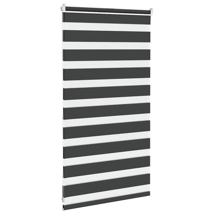 zebragardin sort 85x100 cm stofbredde 80,9 cm polyester
