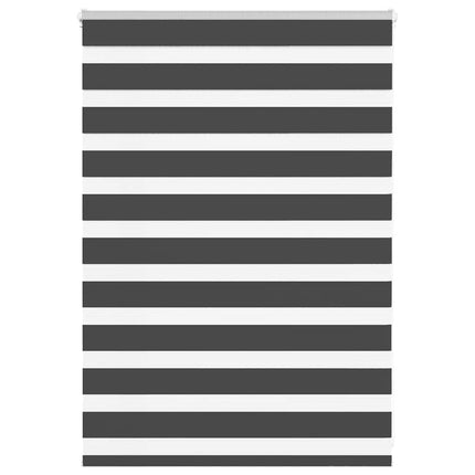 zebragardin sort 110x100 cm stofbredde 105,9 cm polyester