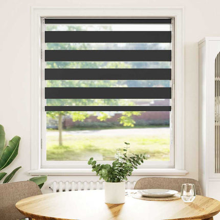 zebragardin sort 110x100 cm stofbredde 105,9 cm polyester