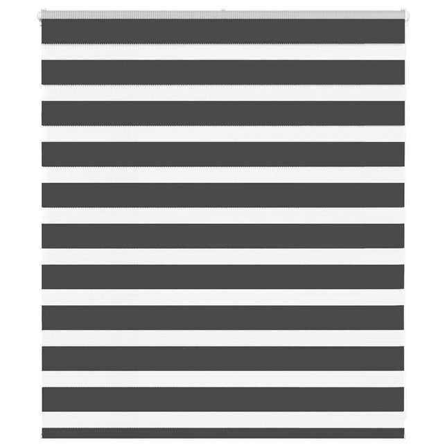 zebragardin 135x100 cm stofbredde 130,9 cm polyester sort