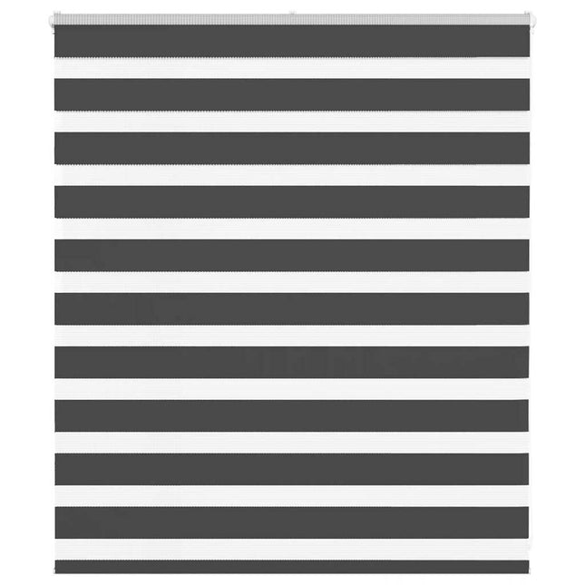 zebragardin 135x100 cm stofbredde 130,9 cm polyester sort