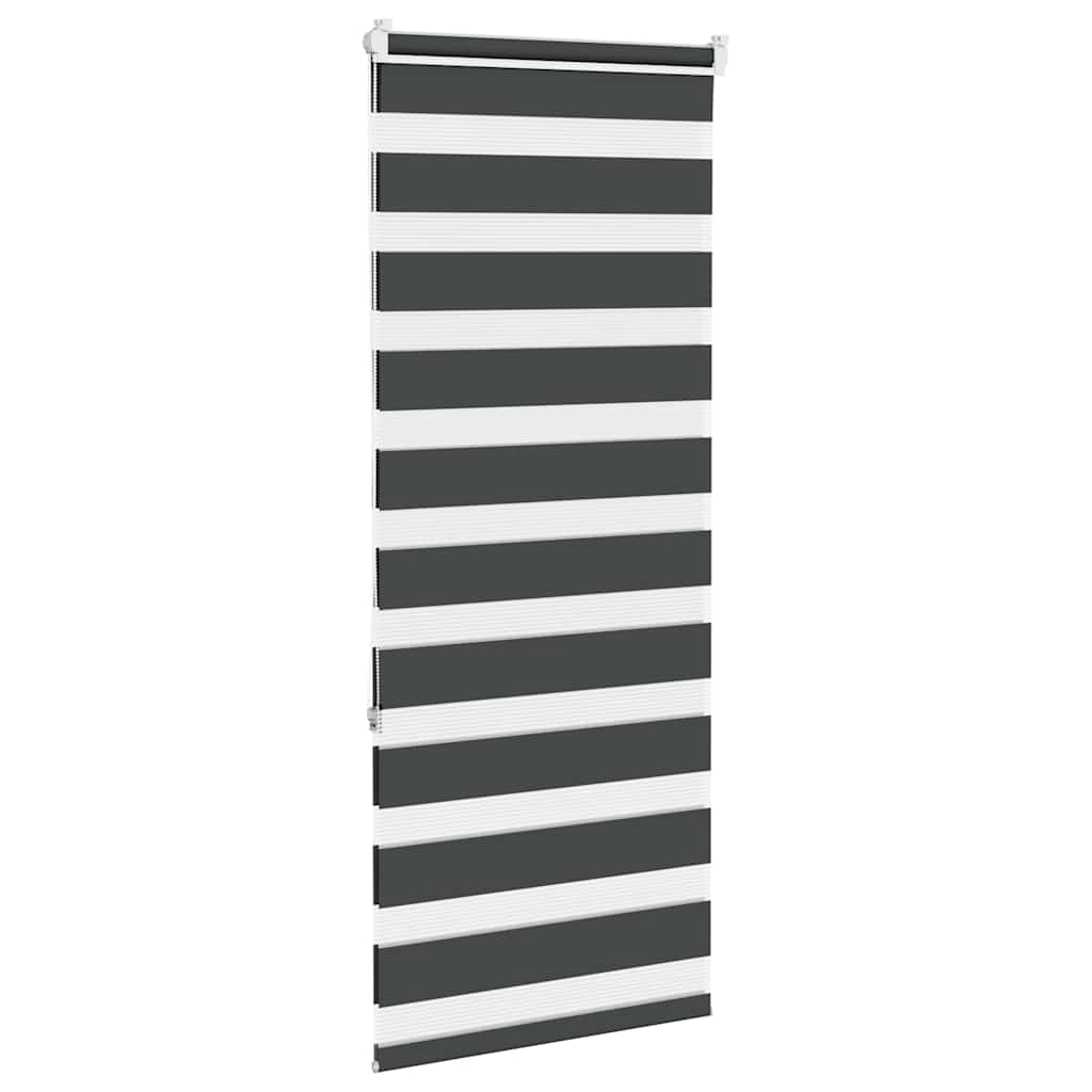 zebragardin sort 65x150 cm stofbredde 60,9 cm polyester