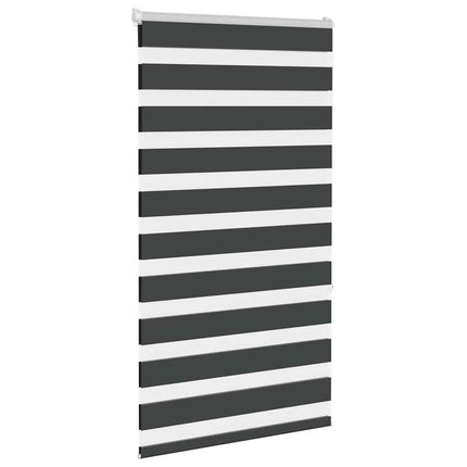 zebragardin sort 75x150 cm stofbredde 70,9 cm polyester