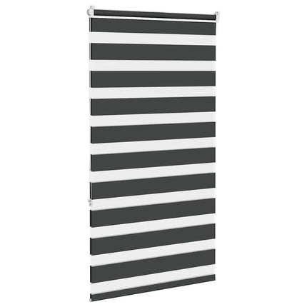 zebragardin sort 75x150 cm stofbredde 70,9 cm polyester
