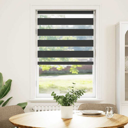 zebragardin sort 80x150 cm stofbredde 75,9 cm polyester