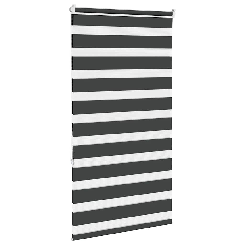 zebragardin sort 80x150 cm stofbredde 75,9 cm polyester