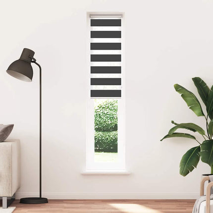 zebragardin sort 50x200 cm stofbredde 45,9 cm polyester