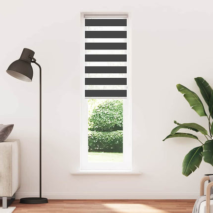 zebragardin sort 55x200 cm stofbredde 50,9 cm polyester