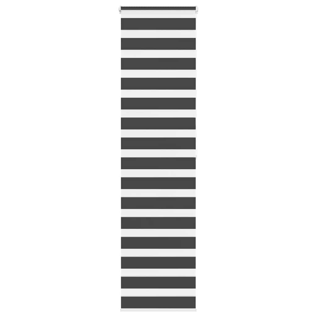 zebragardin sort 65x200 cm stofbredde 60,9 cm polyester