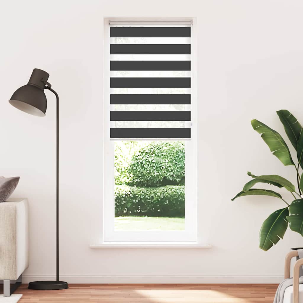 zebragardin sort 80x200 cm stofbredde 75,9 cm polyester