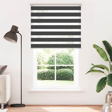 zebragardin sort 125x200 cm stofbredde 120,9 cm polyester