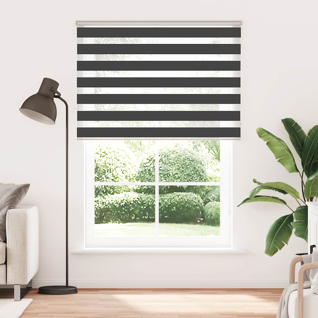 zebragardin sort 160x200 cm stofbredde 155,9 cm polyester