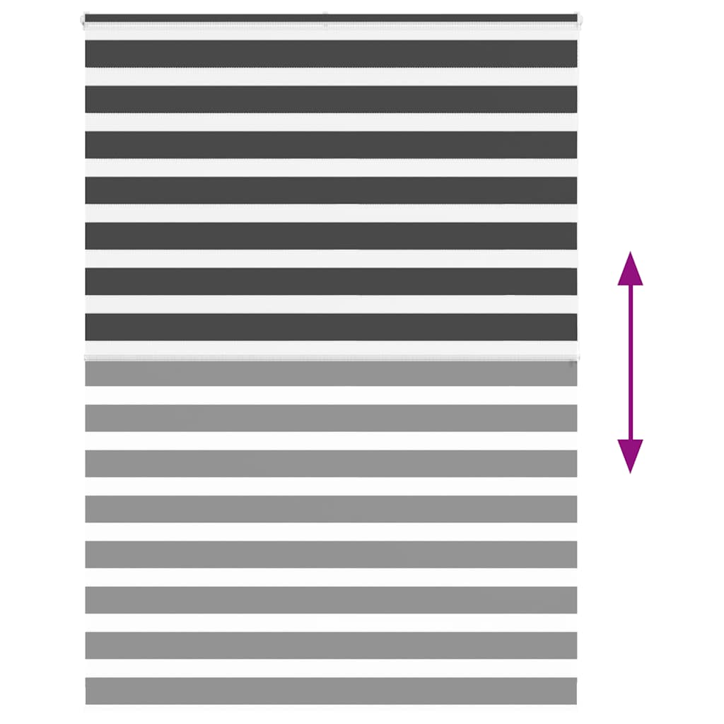 zebragardin sort 165x200 cm stofbredde 160,9 cm polyester