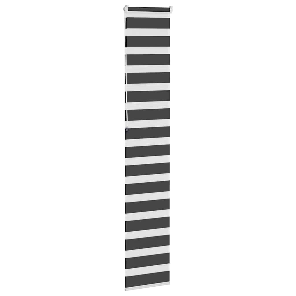 zebragardin sort 40x230 cm stofbredde 35,9 cm polyester
