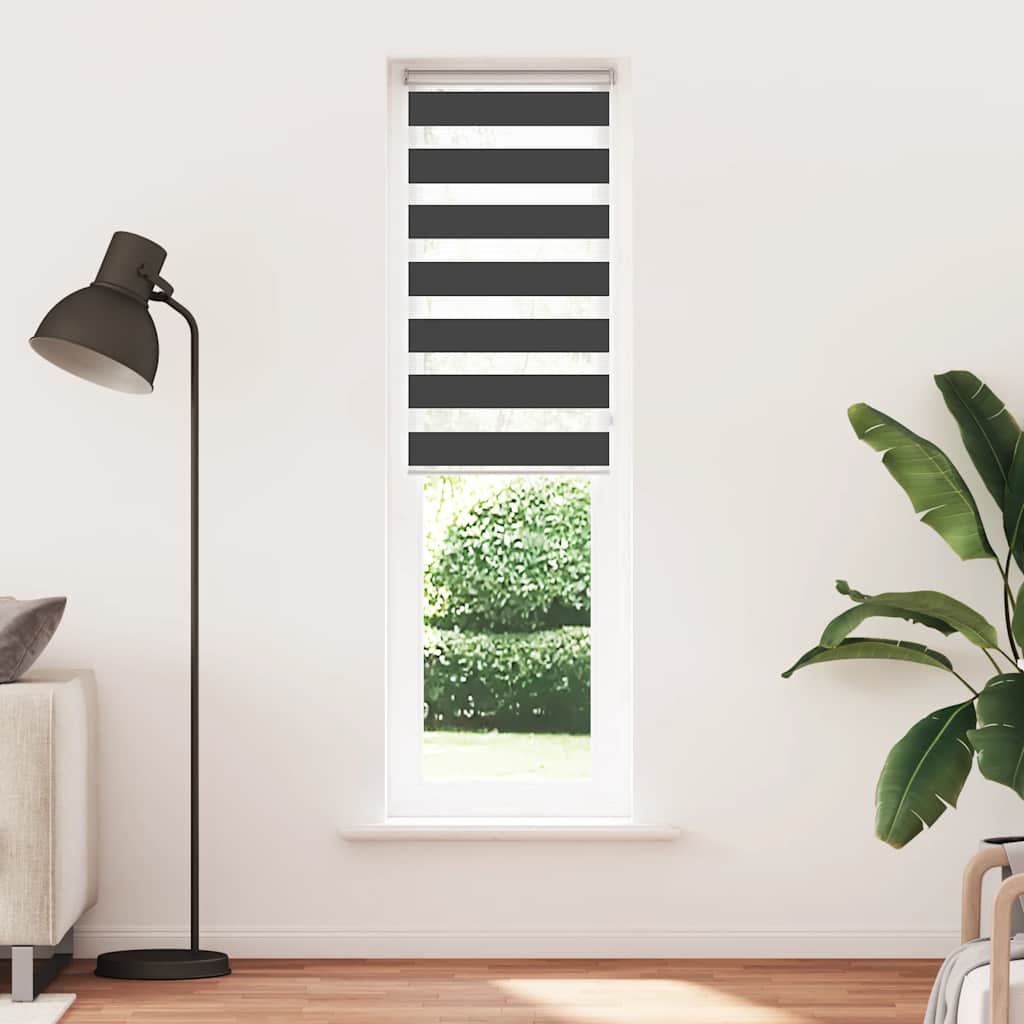 zebragardin sort 50x230 cm stofbredde 45,9 cm polyester