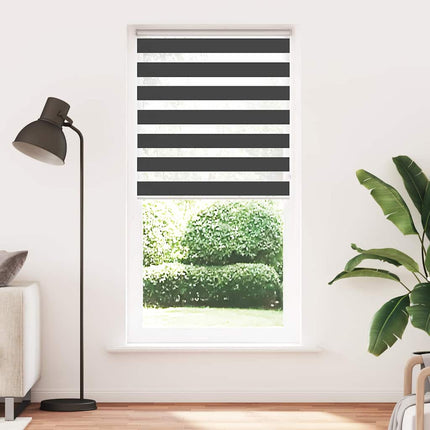 zebragardin sort 100x230 cm stofbredde 95,9 cm polyester