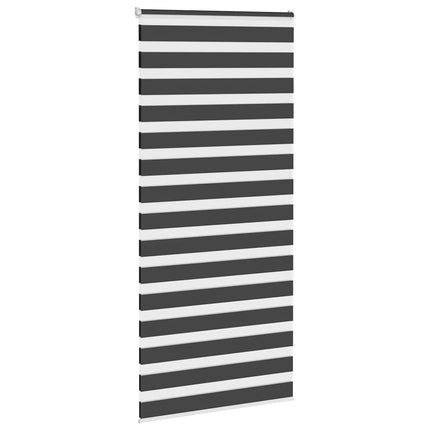 zebragardin sort 100x230 cm stofbredde 95,9 cm polyester