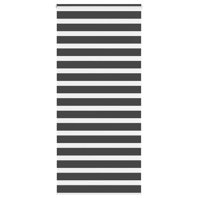 zebragardin sort 110x230 cm stofbredde 105,9 cm polyester