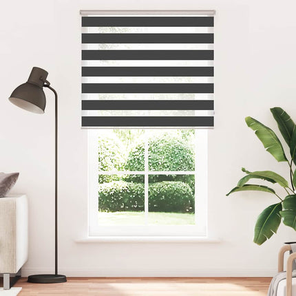 zebragardin sort 125x230 cm stofbredde 120,9 cm polyester