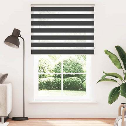 zebragardin sort 150x230 cm stofbredde 145,9 cm polyester