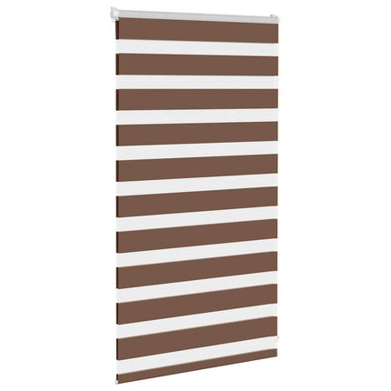 zebragardin brun 85x100 cm stofbredde 80,9 cm polyester