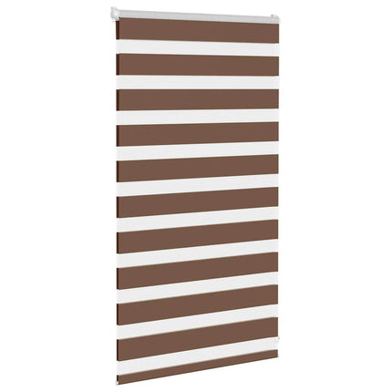 zebragardin brun 90x100 cm stofbredde 85,9 cm polyester