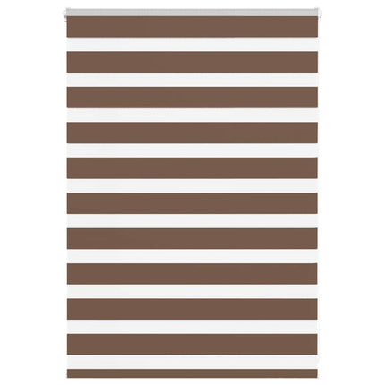 zebragardin brun 95x100 cm stofbredde 90,9 cm polyester