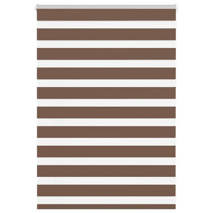 zebragardin brun 105x100 cm stofbredde 100,9 cm polyester