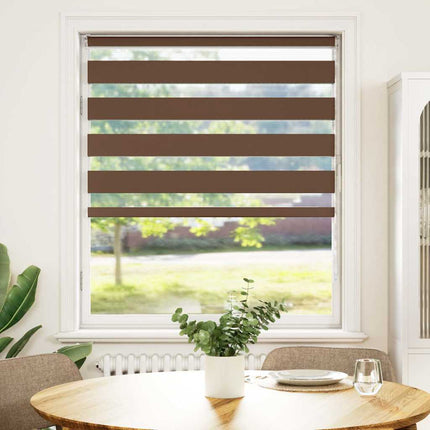 zebragardin brun 110x100 cm stofbredde 105,9 cm polyester