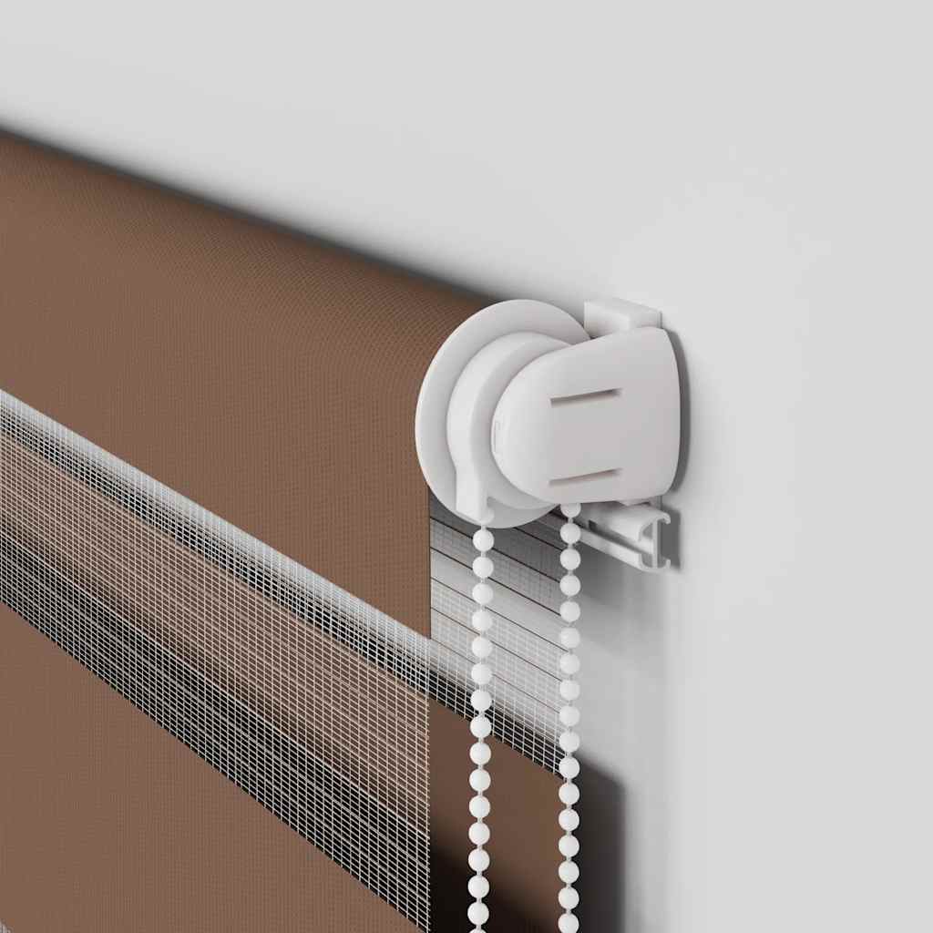 zebragardin brun 110x100 cm stofbredde 105,9 cm polyester