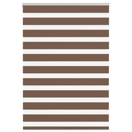 zebragardin brun 115x100 cm stofbredde 110,9 cm polyester