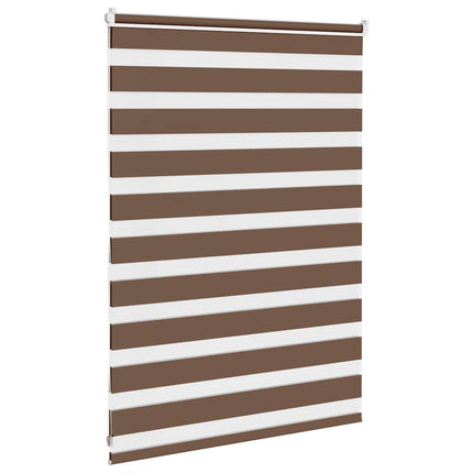 zebragardin brun 115x100 cm stofbredde 110,9 cm polyester