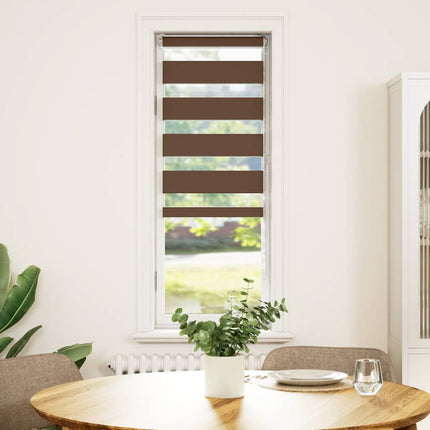 zebragardin brun 50x150 cm stofbredde 45,9 cm polyester
