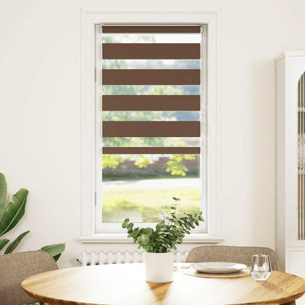 zebragardin brun 55x150 cm stofbredde 50,9 cm polyester