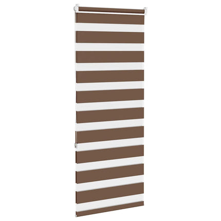 zebragardin brun 55x150 cm stofbredde 50,9 cm polyester