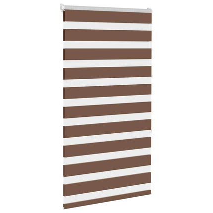 zebragardin brun 75x150 cm stofbredde 70,9 cm polyester