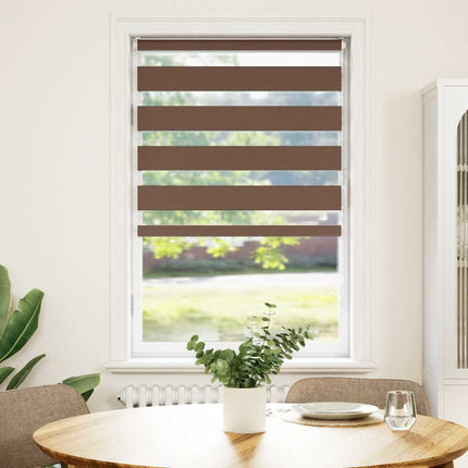 zebragardin brun 90x150 cm stofbredde 85,9 cm polyester