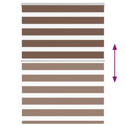 zebragardin brun 105x150 cm stofbredde 100,9 cm polyester
