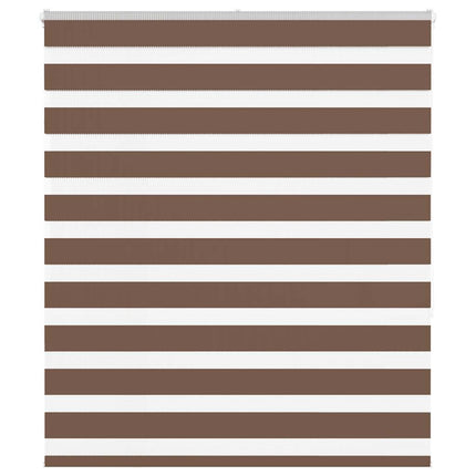 zebragardin brun 120x150 cm stofbredde 115,9 cm polyester