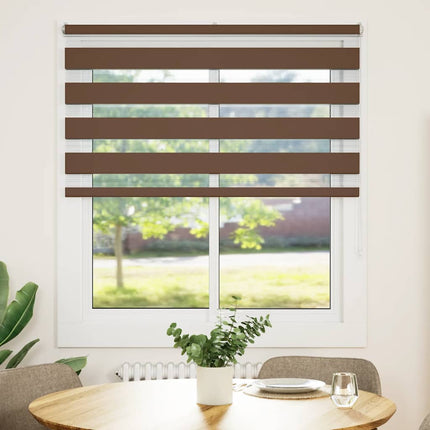 zebragardin brun 120x150 cm stofbredde 115,9 cm polyester